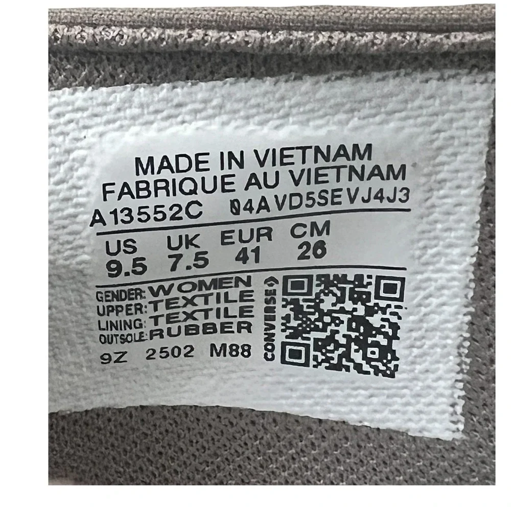 Converse Chuck Taylor Lugged Heel Mary Jane Platform Sneakers Egret Women 9.5 - Picture 4 of 15